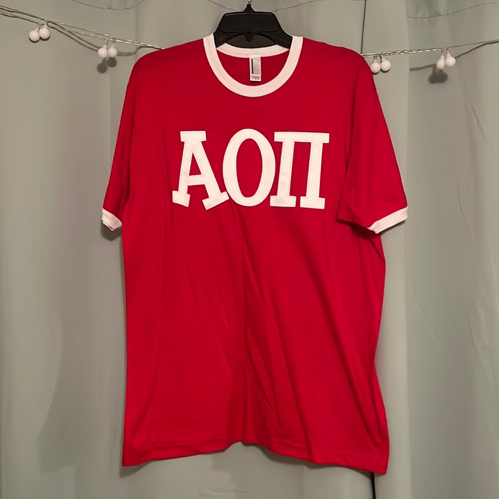 Alpha Omicron Pi AOII stitch jersey